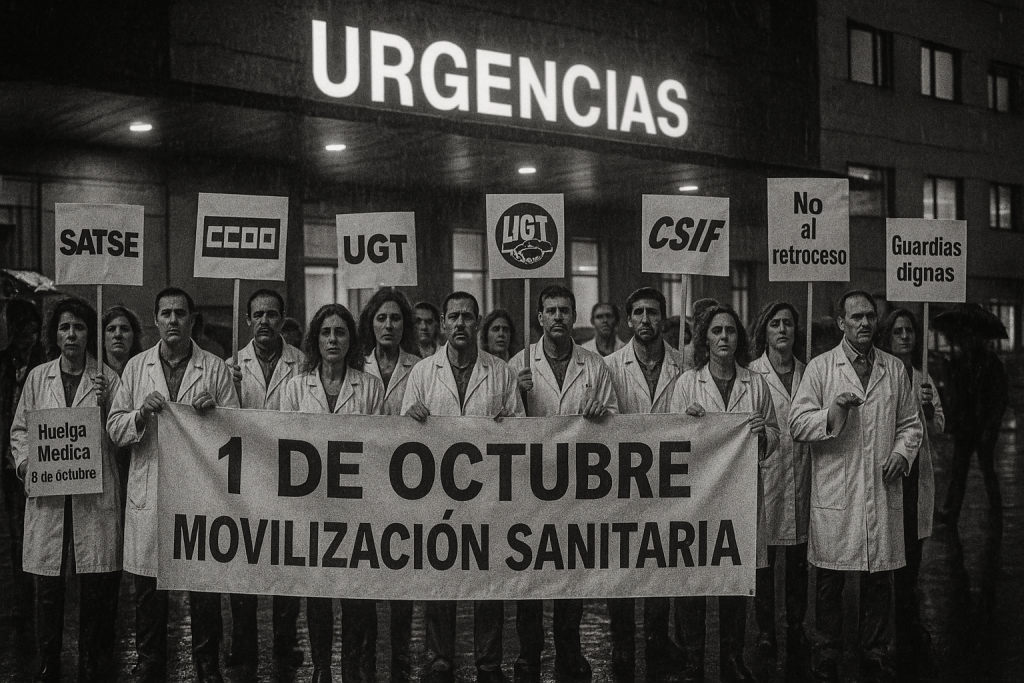 “Protesta de sanitarios frente al Ministerio de Sanidad”  creditos: “iSanidad / archivo”