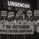 “Protesta de sanitarios frente al Ministerio de Sanidad”  creditos: “iSanidad / archivo”
